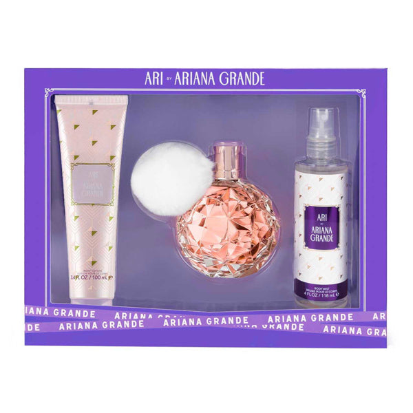 ARIANA GRANDE ARI 3 Pc Set ( W ) EDP spray 3.4 oz, BM 4.0 oz, BS 3.4 oz