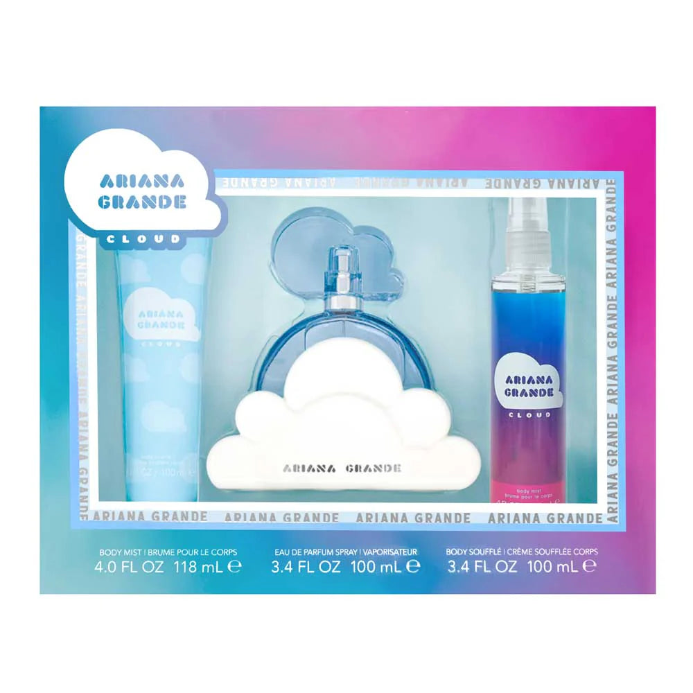 ARIANA GRANDE CLOUD 3 Pc Set EDP spray 3.4 oz, BM 4.0 oz, BS 3.4 oz