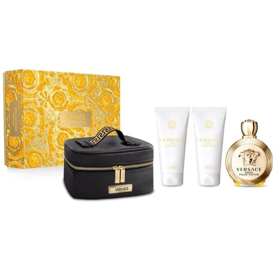 Versace Eros Pour Femme 4 Pc Gift Set